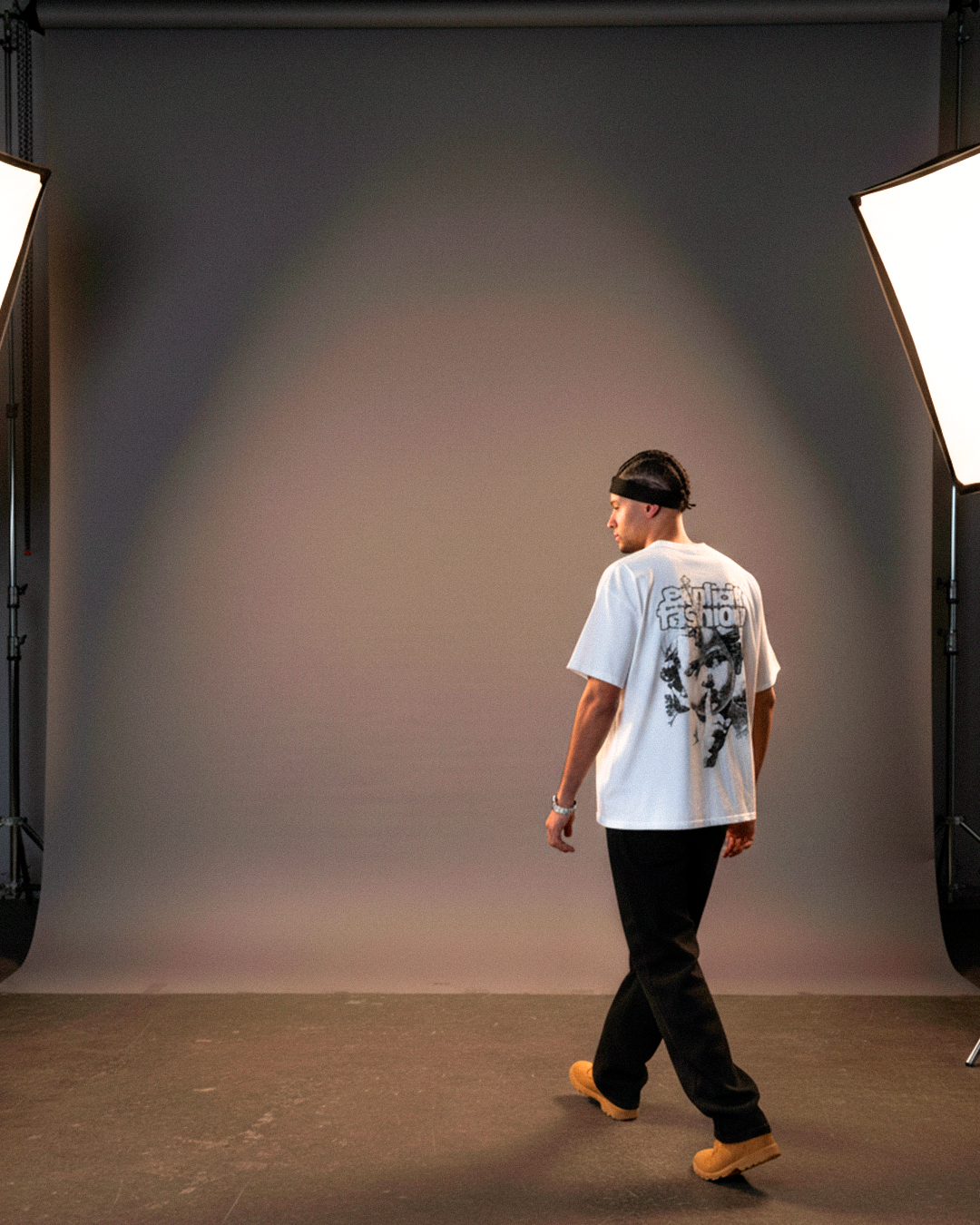 Remera Oversize "Fashion" Blanco