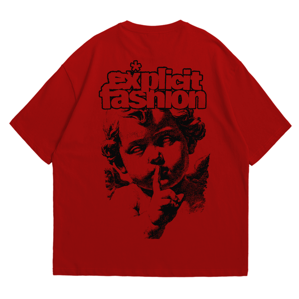 Remera Oversize "Fashion" Roja