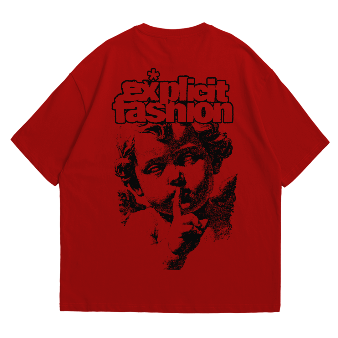 Remera Oversize "Fashion" Roja