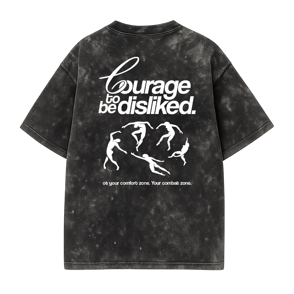 COURAGE REMERA OVERSIZE WASHED