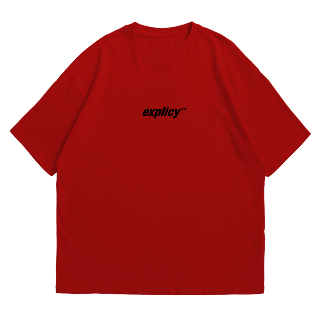 Remera Oversize "Fashion" Roja