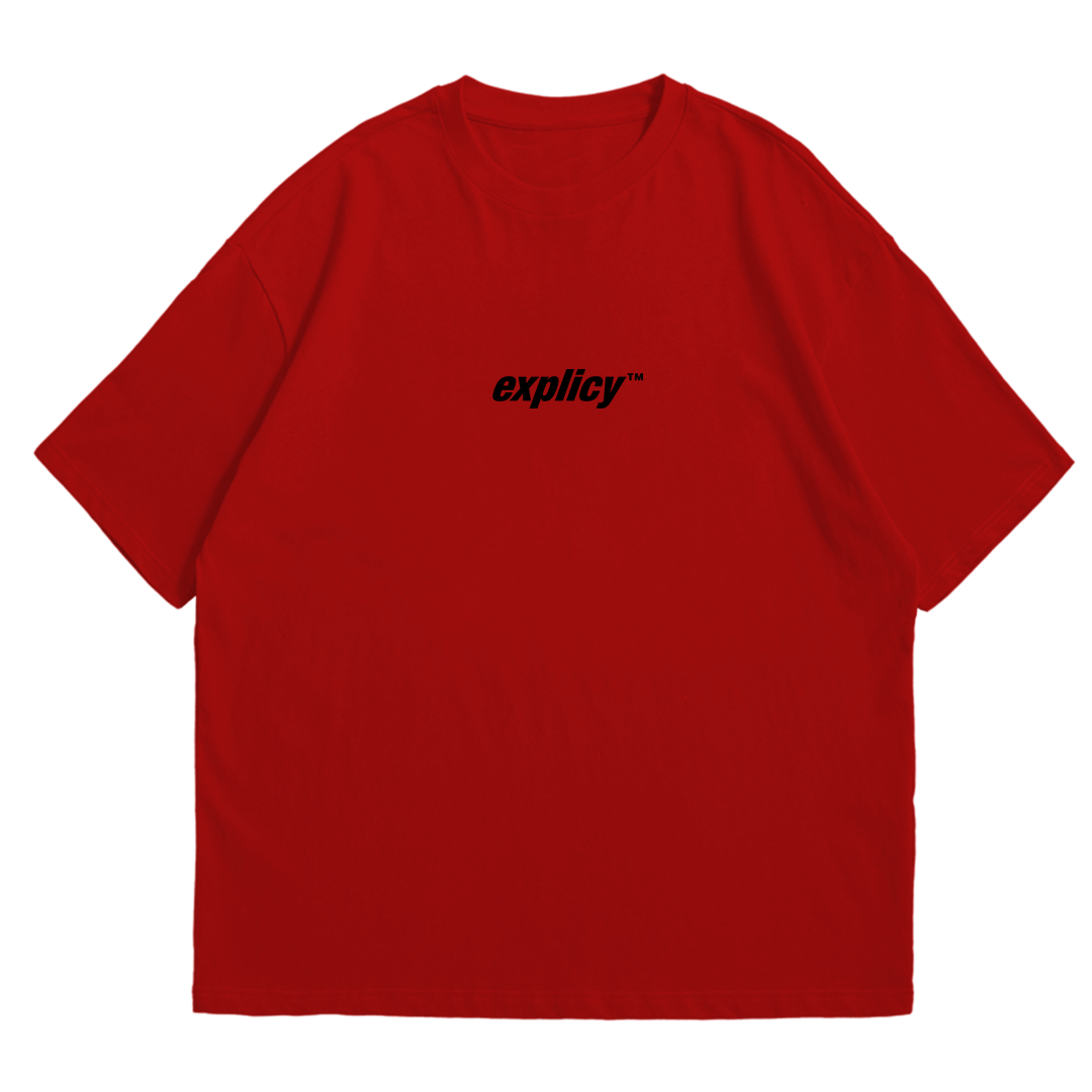 Remera Oversize "Fashion" Roja