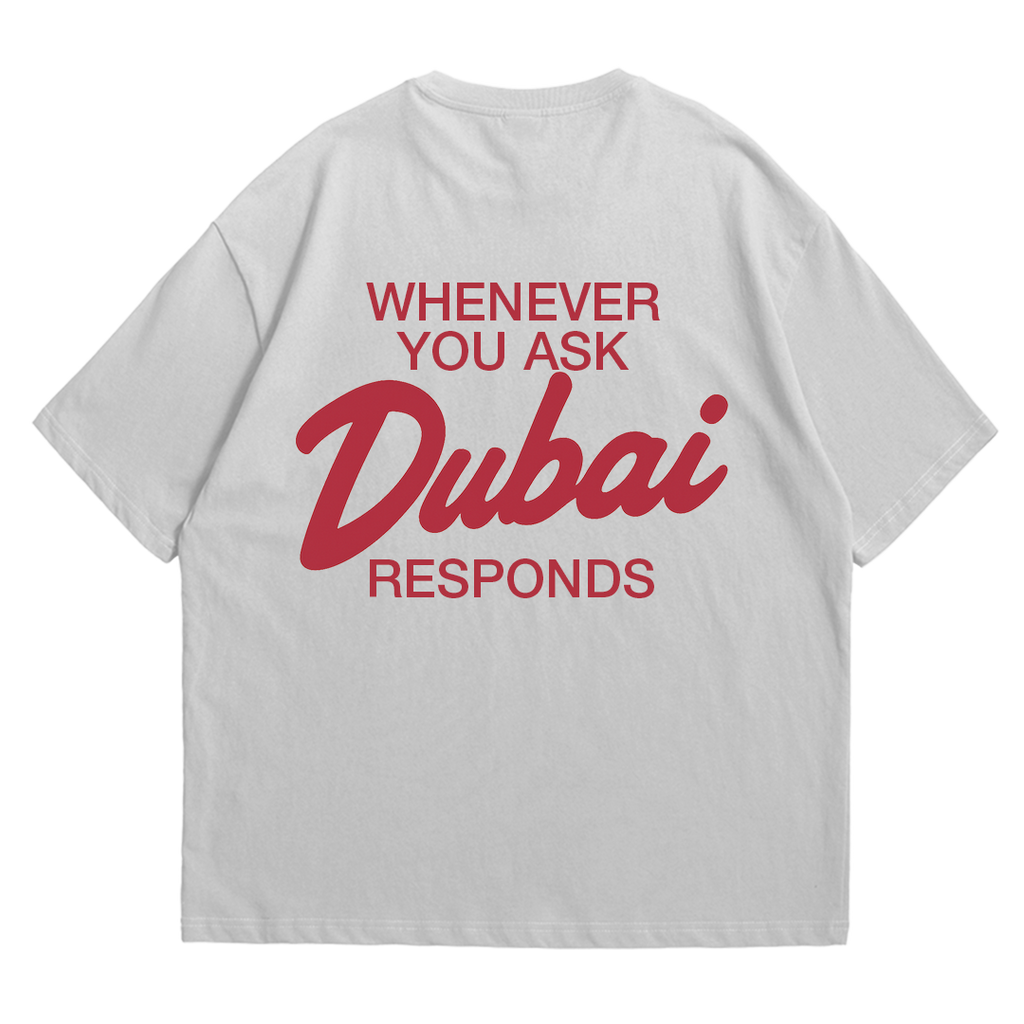 Remera Oversize "Dubai" Blanco