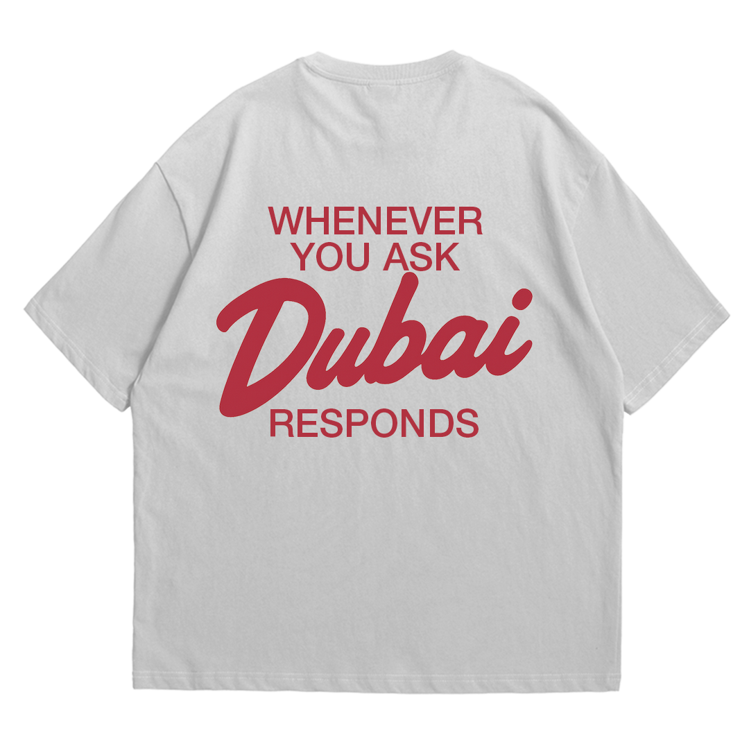 Remera Oversize "Dubai" Blanco