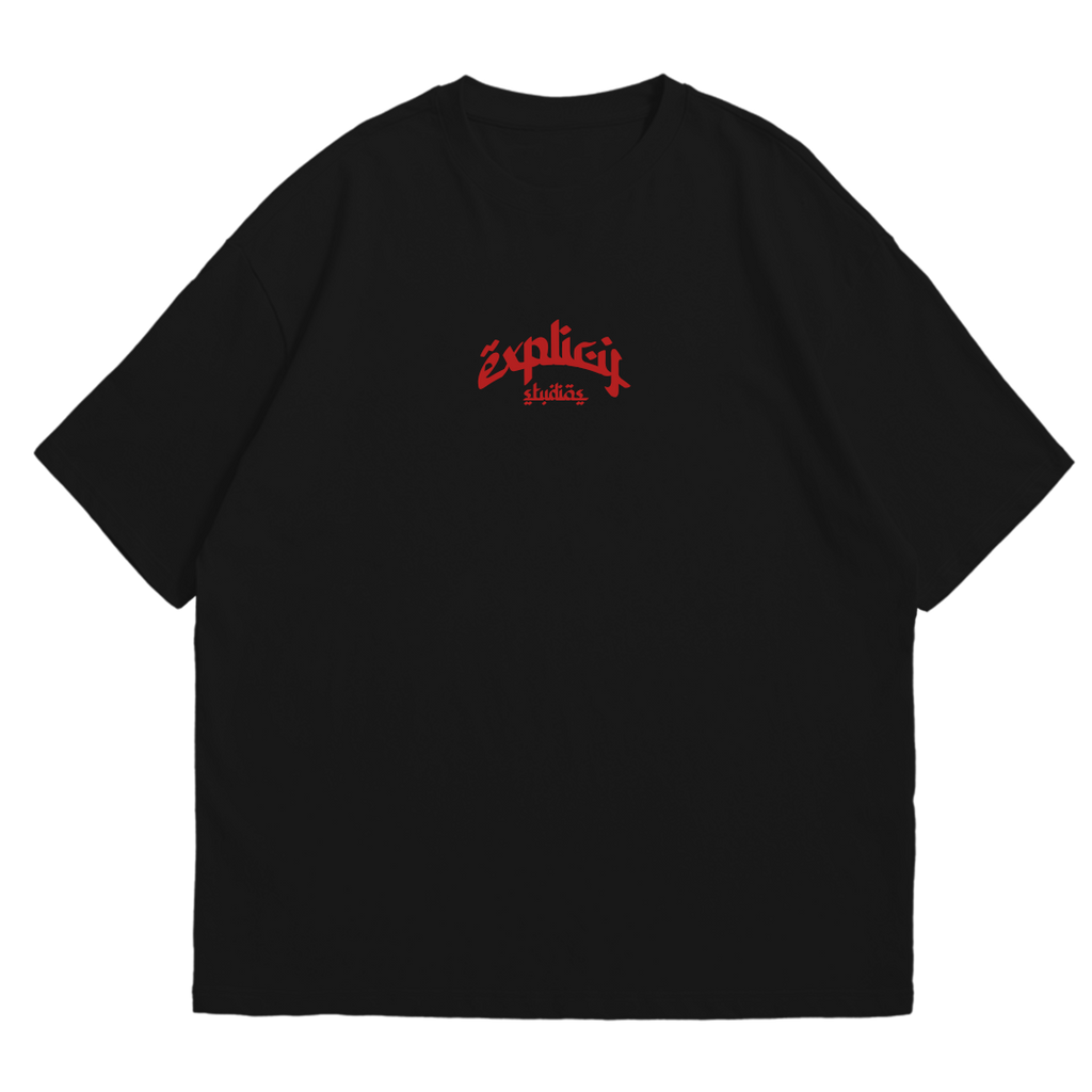 Remera Oversize "Arabe" Negro