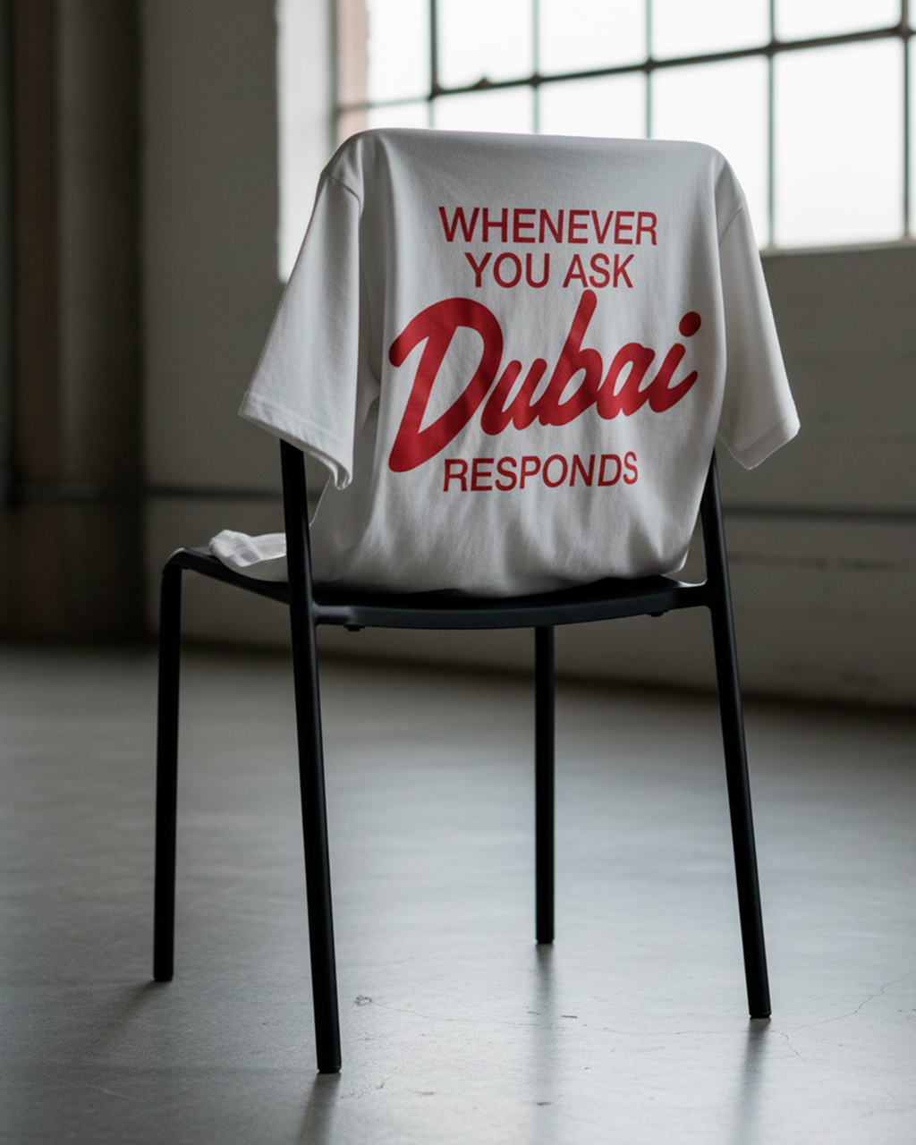 Remera Oversize "Dubai" Blanco