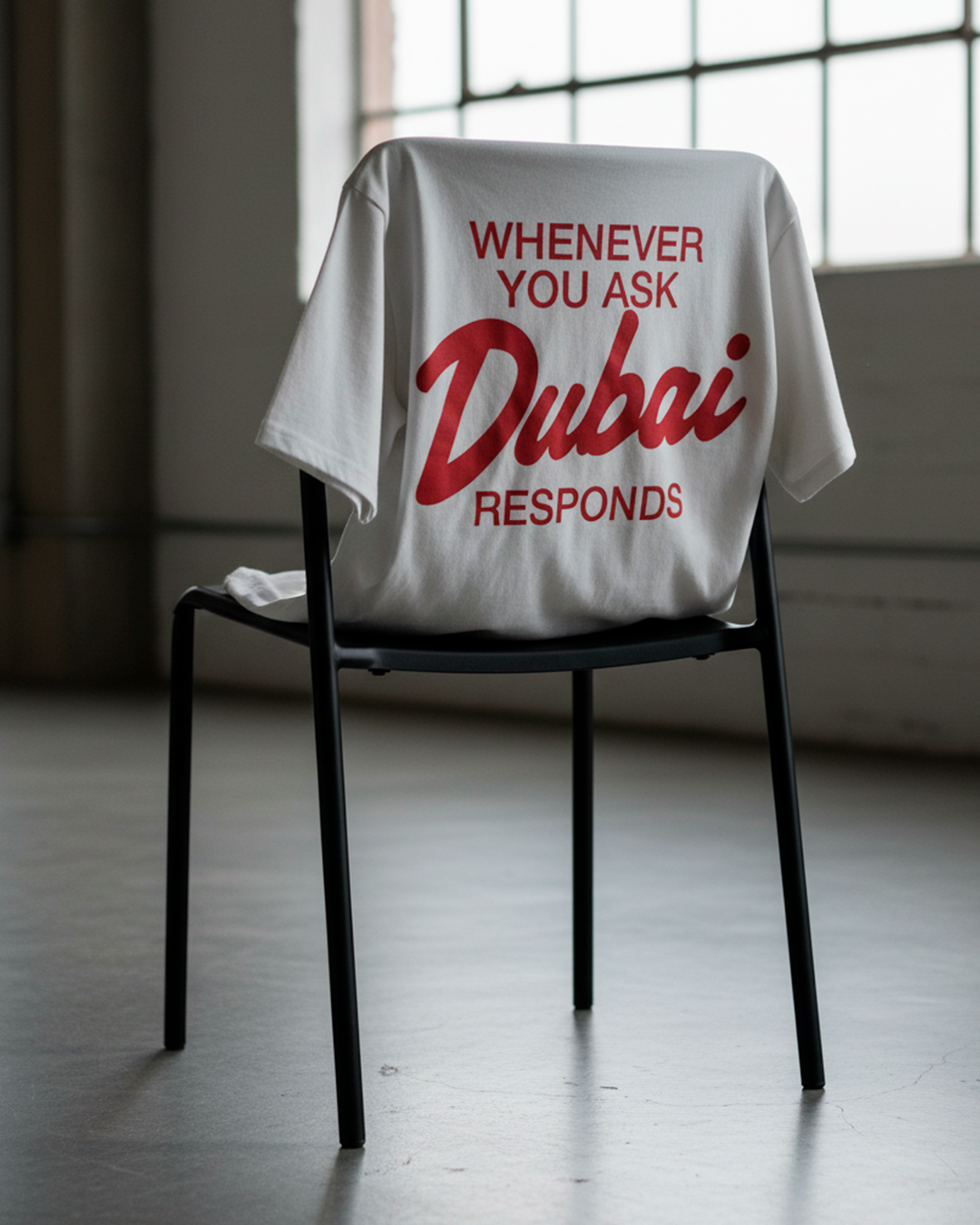 Remera Oversize "Dubai" Blanco