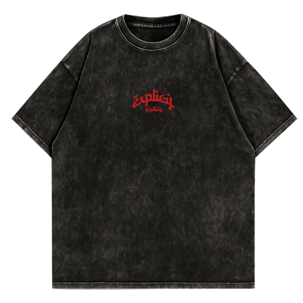 Remera Boxy fit "Arabe" Washed
