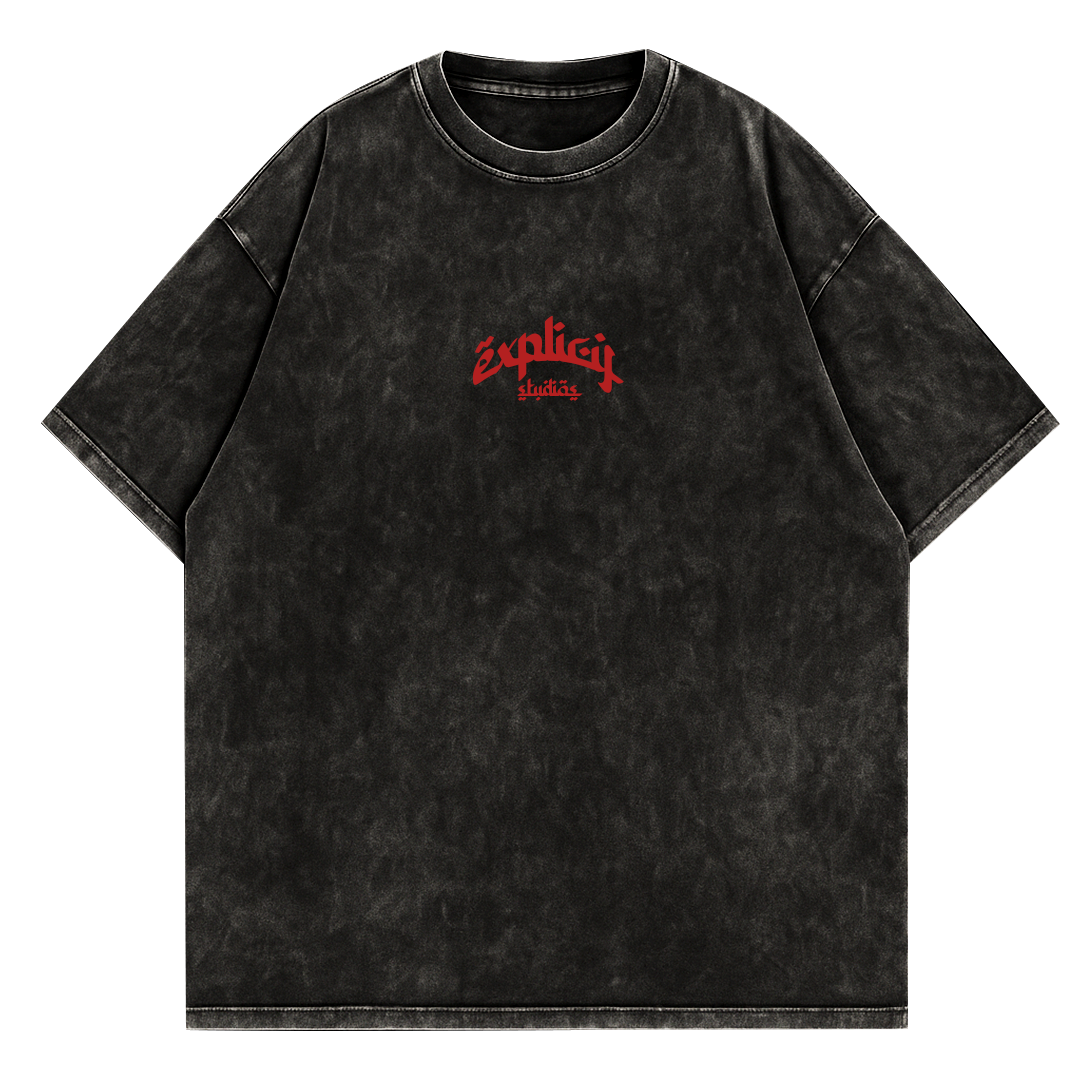 Remera Boxy fit "Arabe" Washed
