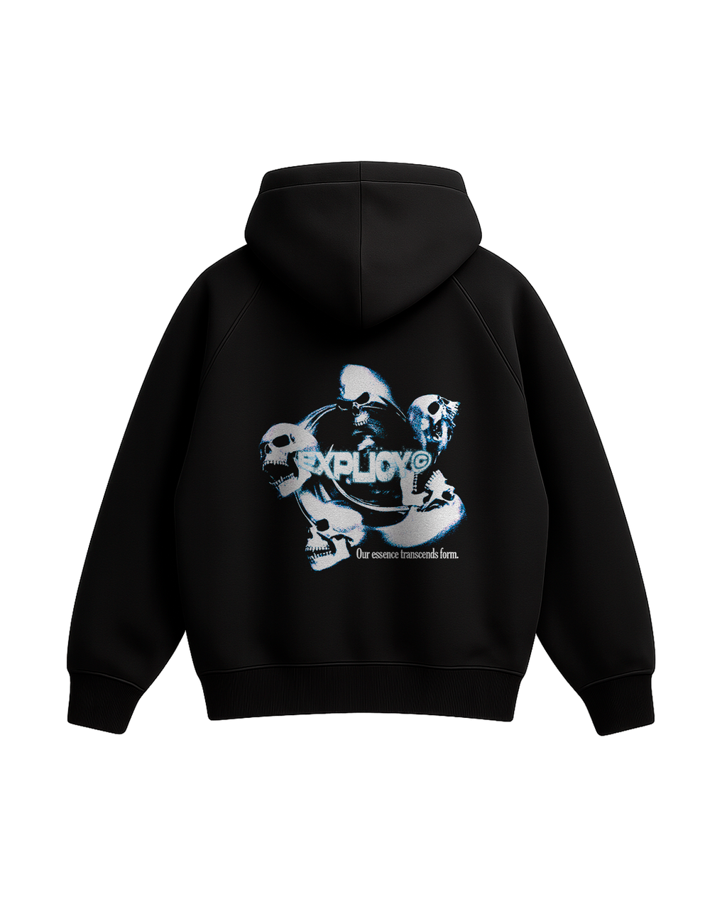 HOODIE RAGLAN "SKULL" BOXY