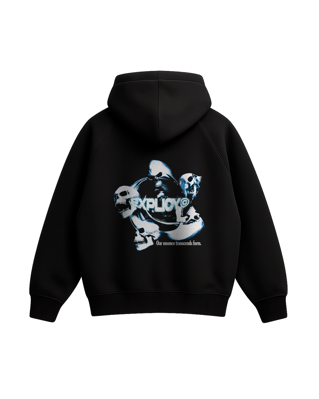 HOODIE RAGLAN "SKULL" BOXY